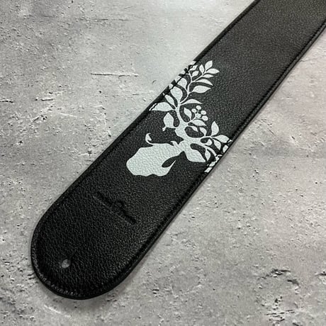 【 62mm Width Soft Leather Bass Strap（I.A Type）/ TOKIE Mark Print Design 】（TOKIE Model）