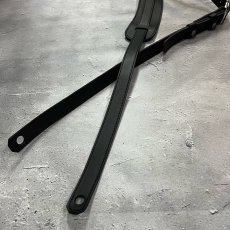 【 24mm Width Hard Leather Guitar Strap / Standard Design 】