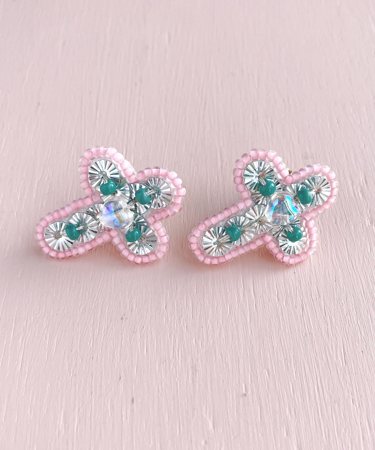 Lumignon original ♥ suède bijou opピンク K10 ピンクゴールド ダイヤモンド ハート ネックレス