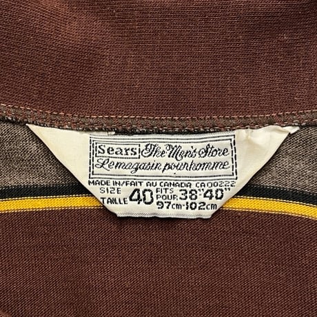70s- Sears L/S Polo Shirt