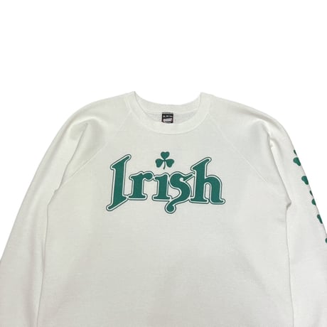 90s SCREEN STARS Irish Print Sweat Shirt