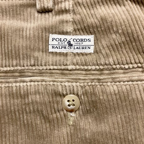 90s- Polo Ralph Lauren Two Tuck Corduroy Pants “ANDREW”