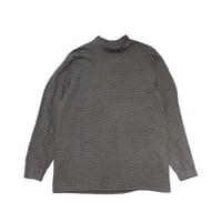 L.L.Bean Striped Mock Neck T-Shirt