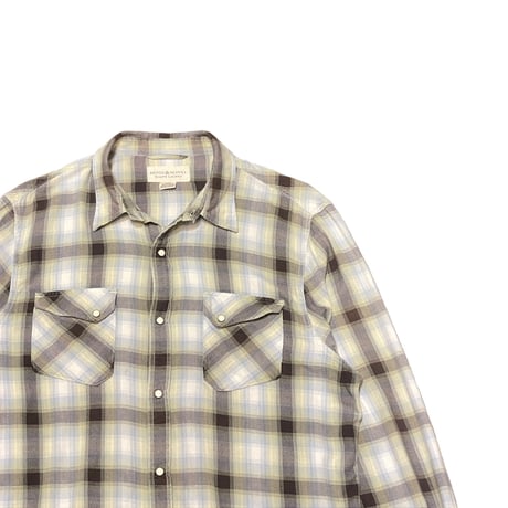 DENIM&SUPPLY Light Flannel Western Shirt