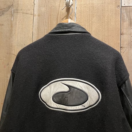 TEAR DROP GOLF Leather/Wool Varsity Jacket