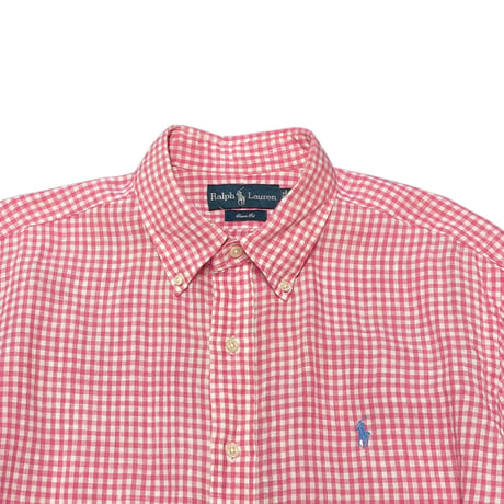 00s- Polo Ralph Lauren Linen B.D Shirt