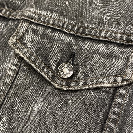 80s- GAP Black Denim Trucker Jacket