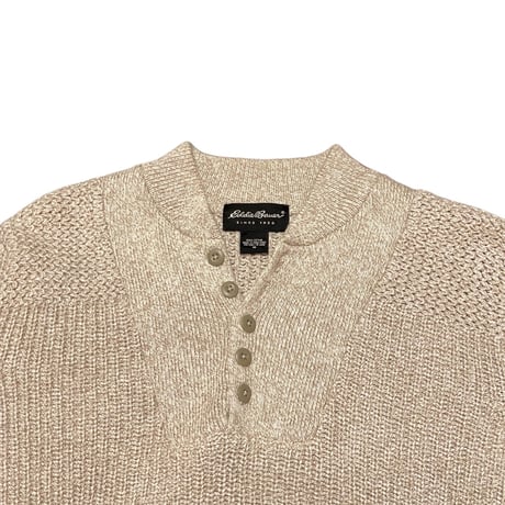 00s Eddie Bauer Henry Neck Cotton Sweater