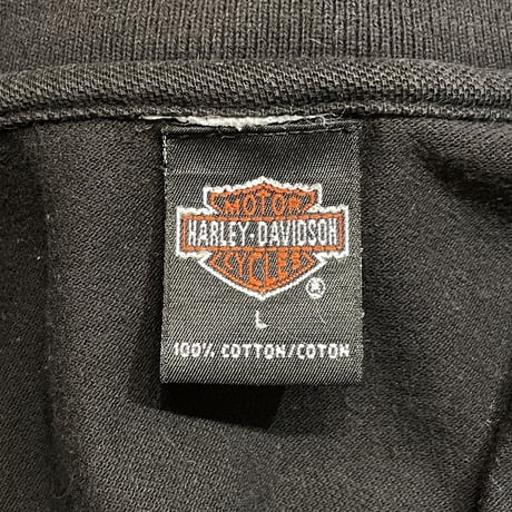 90's- HARLEY-DAVIDSON Cotton Polo Shirt