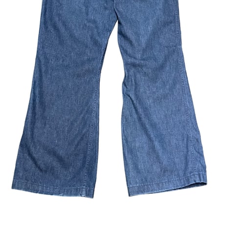 80s- U.S. NAVY Utility Denim Trousers W36