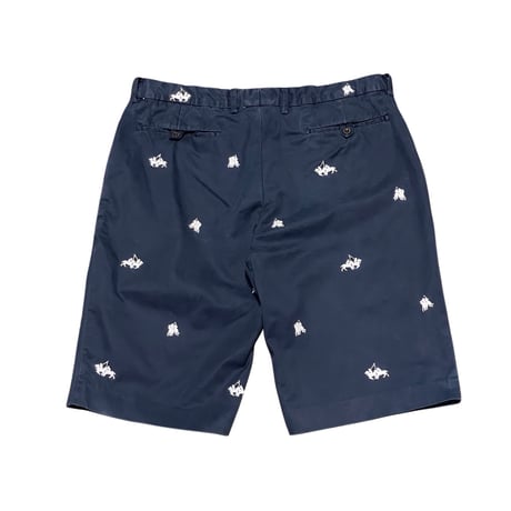 Polo Ralph Lauren Embroidered Cotton Shorts NAVY