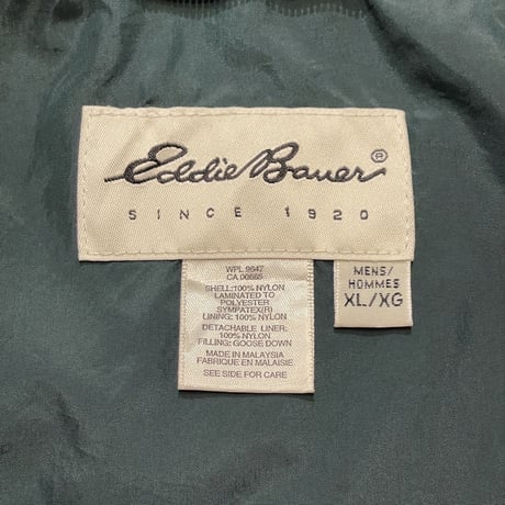 90’s~ Eddie Bauer Nylon Parka With Goose Down Liner