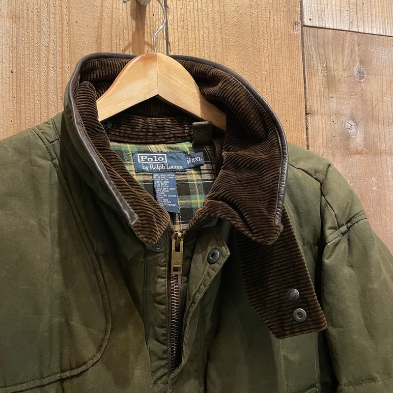 90's Polo Ralph Lauren Oiled Down Jacket | MWC 下北沢 90's Polo Ralph Lauren Oiled Down Jacket | MWC 下北沢