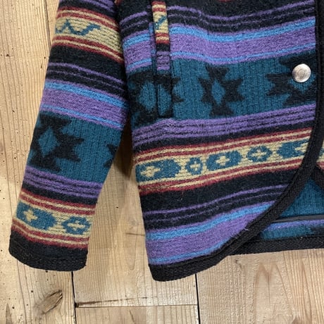 80’s~ Woolrich Native American Pattern Wool Jacket