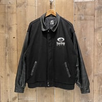 TEAR DROP GOLF Leather/Wool Varsity Jacket
