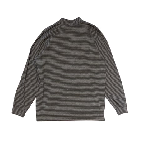 L.L.Bean Striped Mock Neck T-Shirt