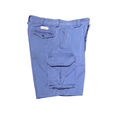 00's- Polo Ralph Lauren Cotton Cargo Shorts BLUE