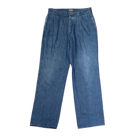 90's POLO COUNTRY Two Tuck Denim Slacks