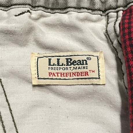 80’s~ L.L.Bean “PATHFINDER ”Flannel Lined Cotton Canvas Pants