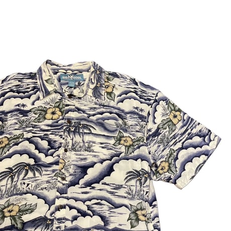 00s- BIG DOGS Rayon Aloha Shirt