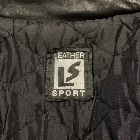 TEAR DROP GOLF Leather/Wool Varsity Jacket