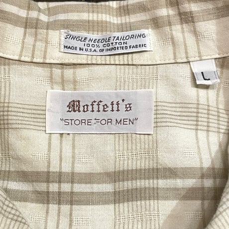60s- Moffett’s Cotton Open Collar Shirt