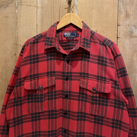 90’s~ Polo Ralph Lauren Heavy Weight Flannel Shirt