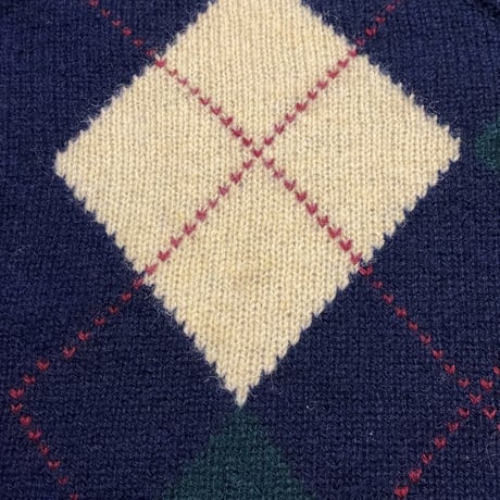 80s Eddie Bauer Wool Argyle Sweater