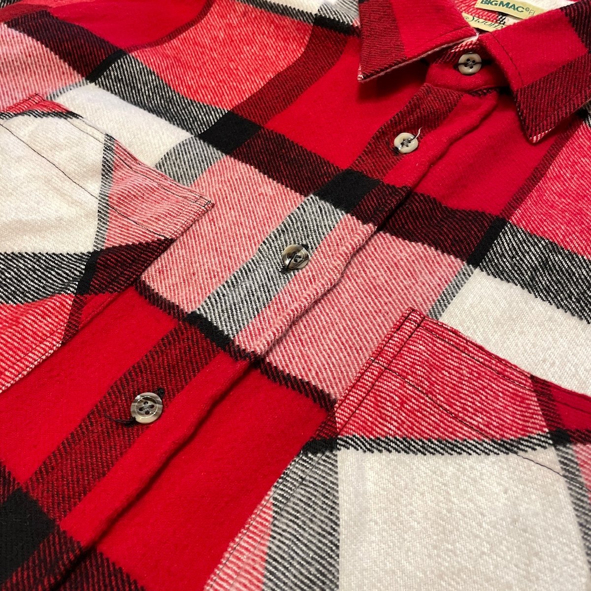 80s ST JOHN'S BAY Heavyweight Bigmac Flannel Sh
