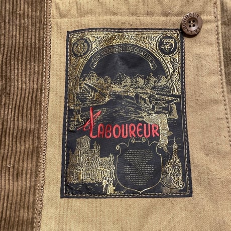 LE LABOUREUR Corduroy French Work Jacket