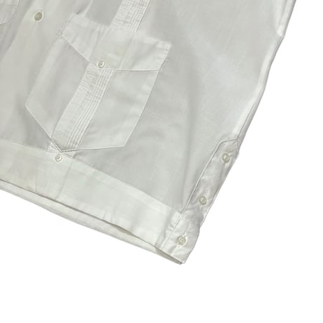 90's ROMANI COLLECTION Cotton/Poly Guayabera Shirt