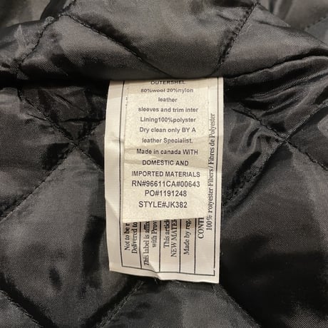 Canada Sportswear Leather Wool Award Jacket