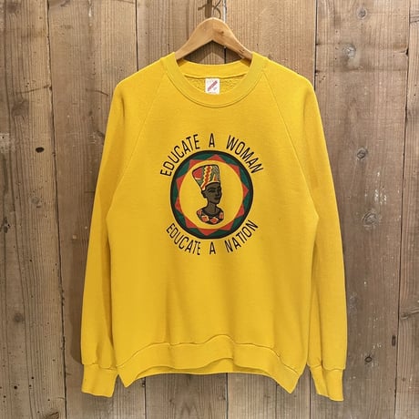 80s-90s JERZEES EDUCATE A WOMAN SWEAT