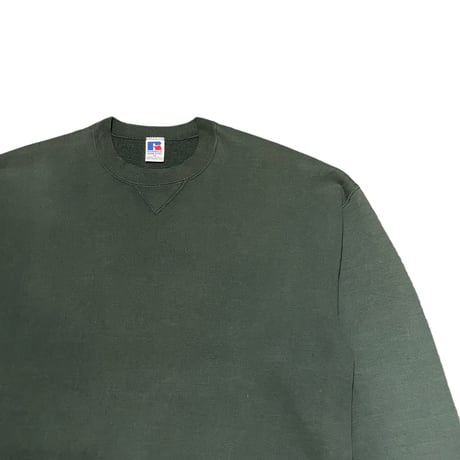 90s RUSSELL ATHLETIC Plain Sweatshirt Green
