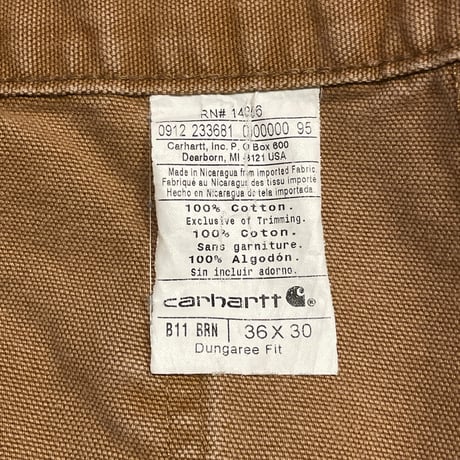 Carhartt Cotton Duck Carpenter Pants W36