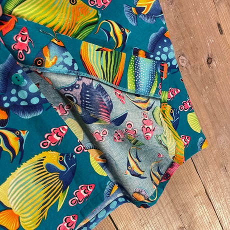 00’s KILIBWI Fish Pattern Cotton Shirt