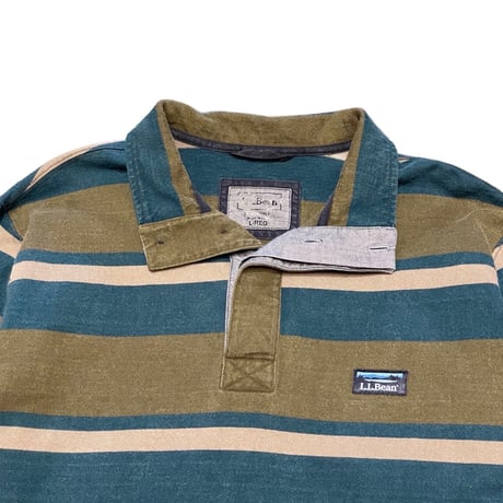 00s- L.L.Bean Striped  Cotton Shirt