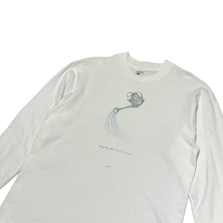90s FRUIT OF THE LOOM Pray for rain L/S T-Shirt