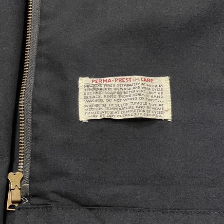 70s Oakbrook Sportswear by Sears Dog Ear Collar Jacket NAVY