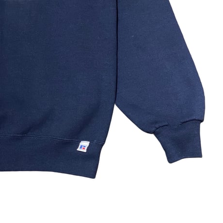 90s RUSSELL ATHLETIC Plain Sweatshirt NAVY