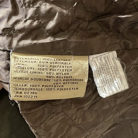 Columbia Leather Car Coat XL