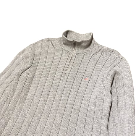 90s POLO JEANS CO. Quarter Zip Cotton Sweater