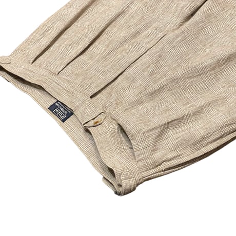 80s Polo Ralph Lauren Cotton Two Tuck Slacks