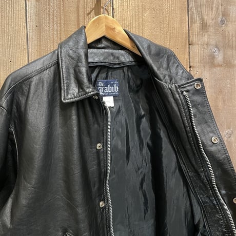 80’s~ Dr.Labib Boa Lined Leather Jacket