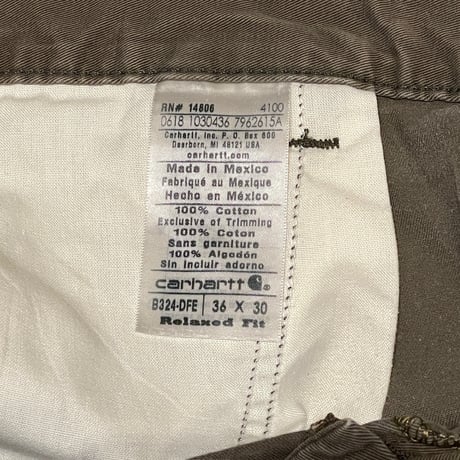 00s- Carhartt Cotton Twill Carpenter Pants W36