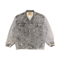 80s- GAP Black Denim Trucker Jacket