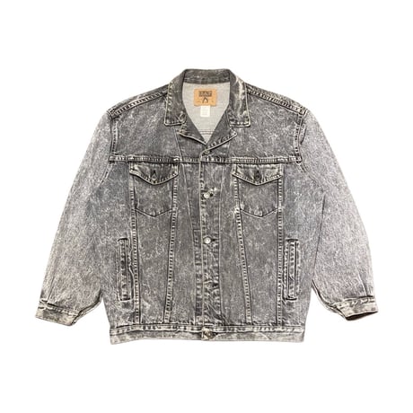 80s- GAP Black Denim Trucker Jacket