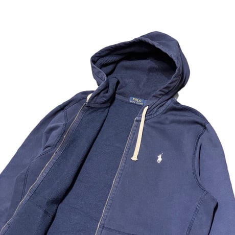 00s- Polo Ralph Lauren Zip Hoodie NAVY