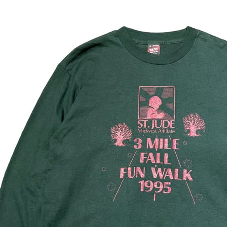 90s FRUIT OF THE LOOM Fun Walk  L/S T-Shirt