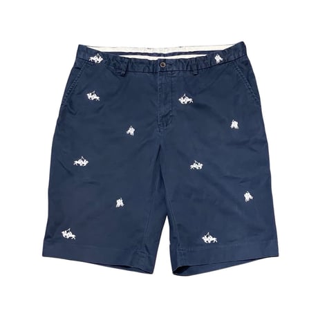 Polo Ralph Lauren Embroidered Cotton Shorts NAVY